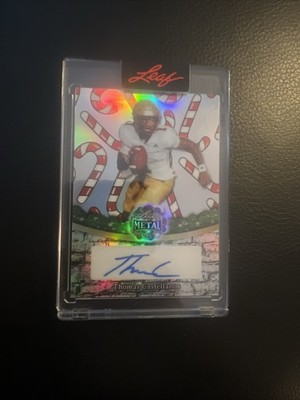 2025 Leaf Metal Happy Holidays Thomas Castellanos Candy Cane /15 Auto FSU