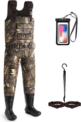Chest Waders, 4.5Mm Waterproof Neoprene Hunting Wader for Men & Women with 600G