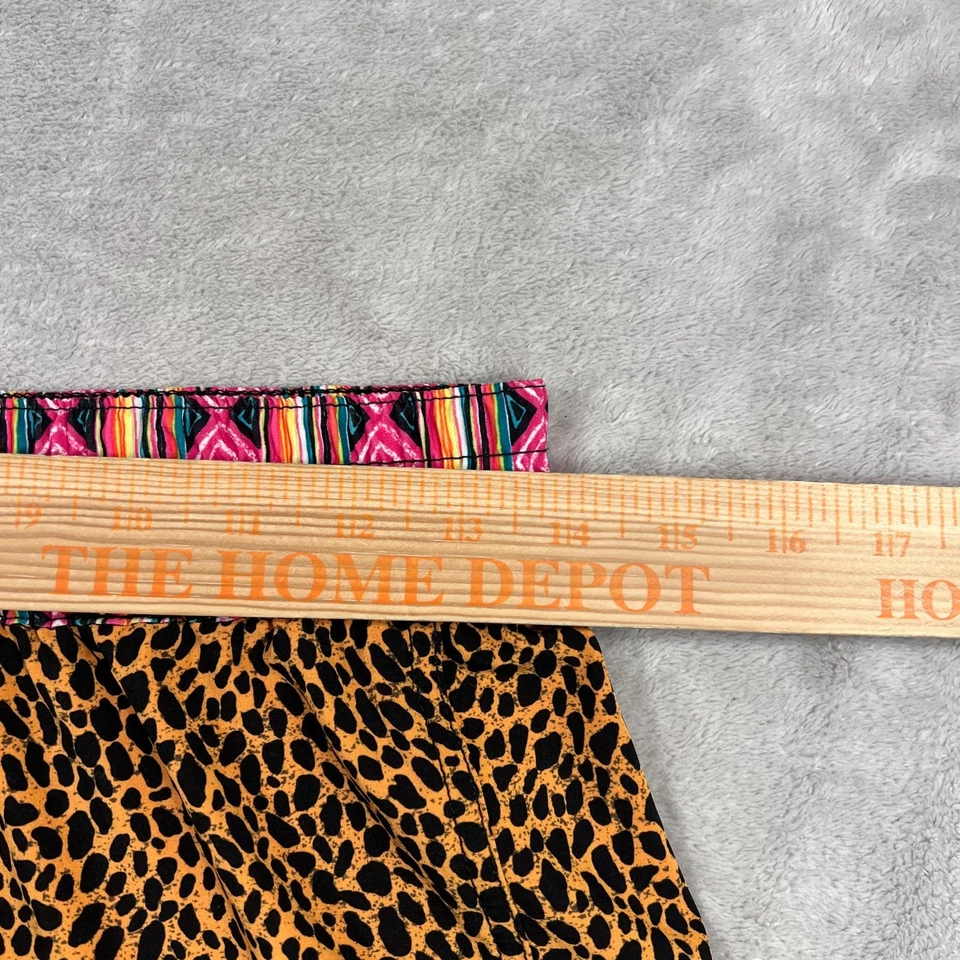 Volcom Shorts Womens Small Yellow Animal Print Elastic Waist Pull On Lightweight - Image 4 of 4