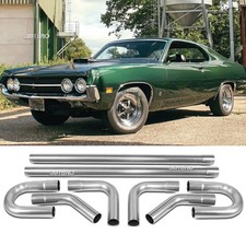 2.5 Exhaust Tubing Mandrel Bend Pipe Straight U-bend 8pcs For Ford Torino 68-76 2.5 Exhaust Tubing Mandrel Bend Pipe Straight U-bend 8pcs For Ford Torino 68-76