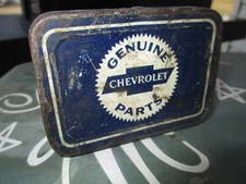 VTG HOT ROD 1930s GENUINE GM CHEVROLET PARTS LAMP BULB KIT TIN ACCESSORY BOX