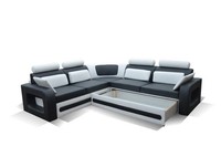 Design Sofa Ecksofa Schlafsofa Bettfunktion Couch Leder Polster Textil Sofas Neu