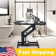 Dog Grooming Table 43.3"Professional Hydraulic for Pet w/Adjustable Overhead Arm