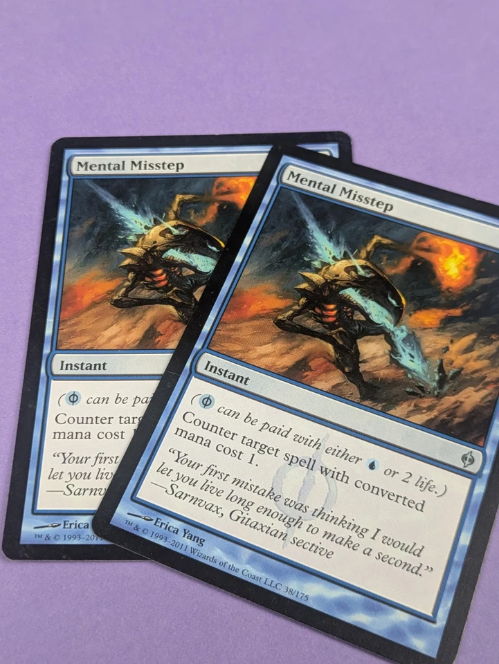 MTG Magic: New Phyrexia: Mental Misstep #38/175 Uncommon - NM - Image 3 of 3