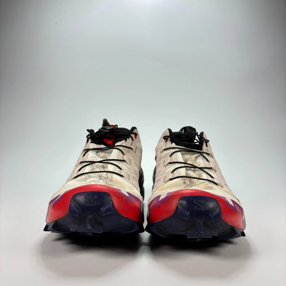 Salomon Speedcross 6 White Red Trail Running Shoes Sneakers Women’s Size 7.5 - Image 2 of 4