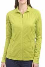 Sigrid Olsen Women  s Jacket XL   Light Green Zip  Front Golf  Tennis Layer   EUC