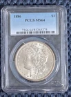 1886 P MORGAN SILVER DOLLAR ✪ PCGS MS-64