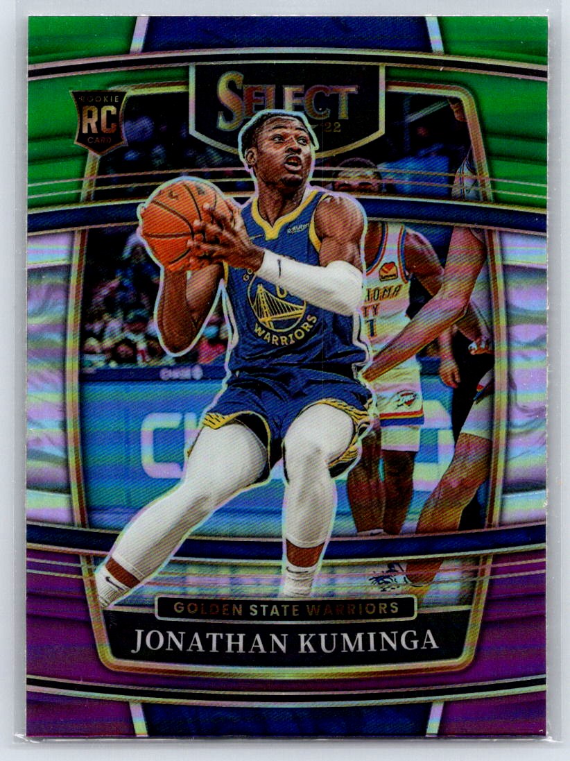 2021-22 Select Jonathan Kuminga #28 RC Tri-Color Prizm Golden State Warriors
