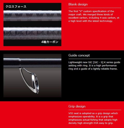 Major Craft Triple Cross Series filature Rod TCX S662M NS (1040) - Photo 5/6