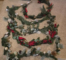 6ft Ashland Christmas Decoration Garland - Pinecone, Snowy, White Berry, Red