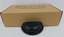 Ravinte 3" Flat Black Cup Pulls Pack of 15 Kitchen Cabinet Hardware Handle Knobs