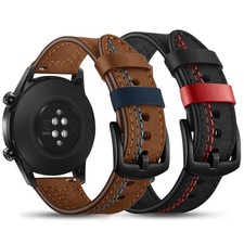 Stitching Genuine Leather Strap 20 22mm Watch Band Quick Release Wrist Bracelet