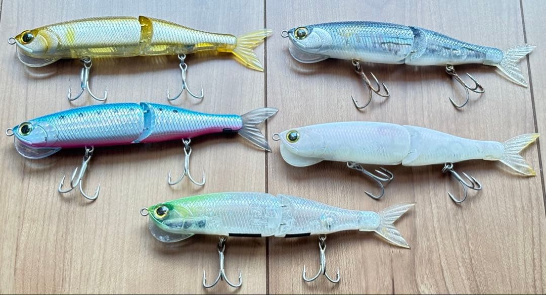 Evergreen Seadrie Hard Lure Set for Sea Bass, Slightly Used, 5 Pieces