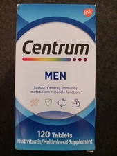 Men's CENTRUM MultiVitamin Multimineral Supplement 120 Tablets (J4)