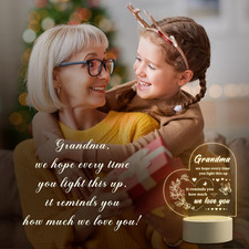 Gifts for Grandma, Grandma Gifts - Engraved Night Light, Grandma Birthday Gif...