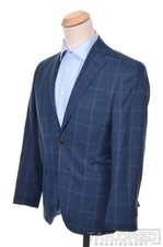 TED BAKER Endurance Blue Plaid Check Wool Luxury Sport Coat Blazer Jacket - 36 S