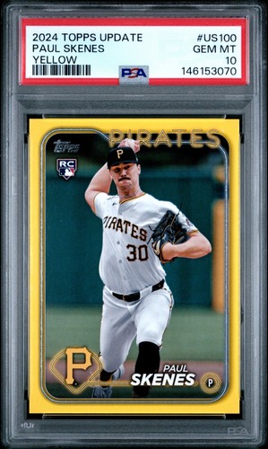 Paul Skenes [Yellow] #US100 2024 Topps Update card