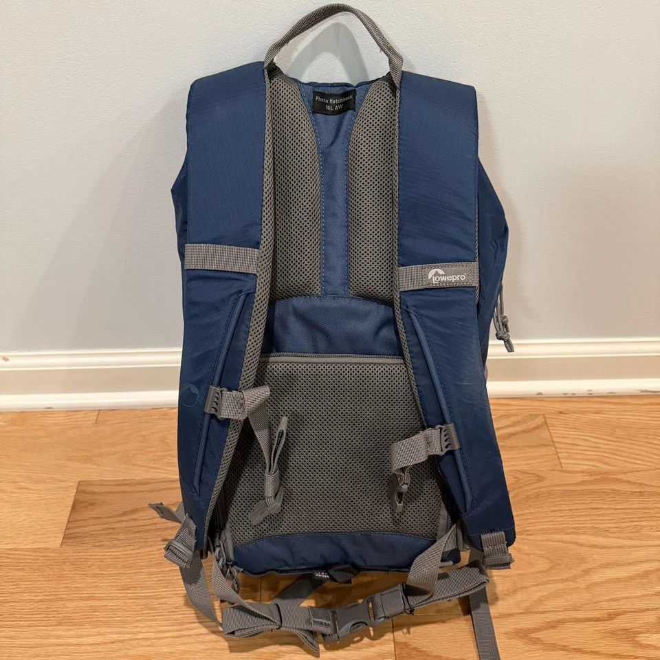 Usado 4 Horas - Lowepro Foto Hatchback 16L AW Cámara Mochila Fotografía Azul Foto 3 de 4