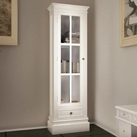 BüCherregal 3 FäCher Weiß Holz Standregal Raumteiler Wohnzimmer