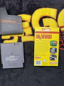 Dr. Mario (Nintendo NES, 1990) - No Manual Game Cartridge with Box Sleeve Case