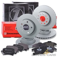 ZIMMERMANN BREMSSCHEIBEN +BELÄGE VORNE+HINTEN FÜR AUDI A3 SEAT SKODA VW JETTA 3