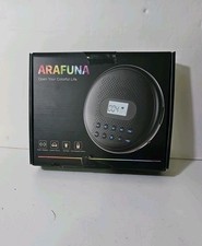 ARAFUNA Portable CD Player Dual Speaker Rechargeable CD-5189B  New Open Box