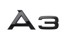 Audi A3 Gloss Black Rear Emblem A3 Trunk Nameplate Pn 8p08537412zz
