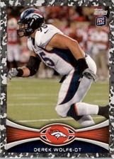 2012 Topps Camo #419 Derek Wolfe /399 FB