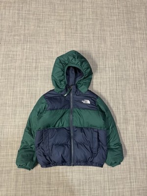 The North Face 550 Down Filled Dark Blue Hooded Puffer Jacket Size 3T