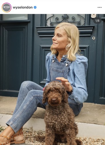 Wyse London Blue Denim Scarlett dara Scallop Dungarees Size 2 Uk 10 Rrp £210 - Picture 2 of 15