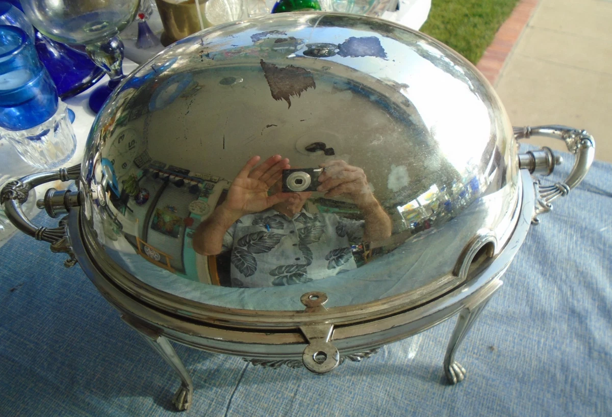 【Walker & Hall】 ペイズリーパターンのジャグ 【シルバープレート】 Walker & Hall Antique US Silver-Plated Platters & Trays for sale