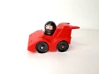 Vintage 1983 Fisher Price Little People Red Race Car And Driver