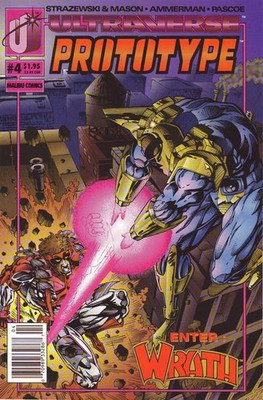 Prototype #4 (Newsstand) FN; Malibu | Ultraverse Wrath - w/Bag+Board