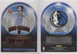 2023 Panini Crown Royale Sno Globe Red International Dereck Lively II Rookie RC