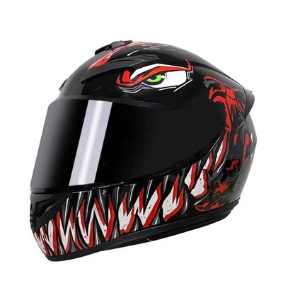M/L/XL Motorradhelm Mit Linse Klapphelm Helm Visier Motorrad Integralhelm