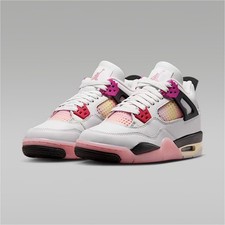 Jordan Air Jordan 4 Retro (GS) White Pink Bla...