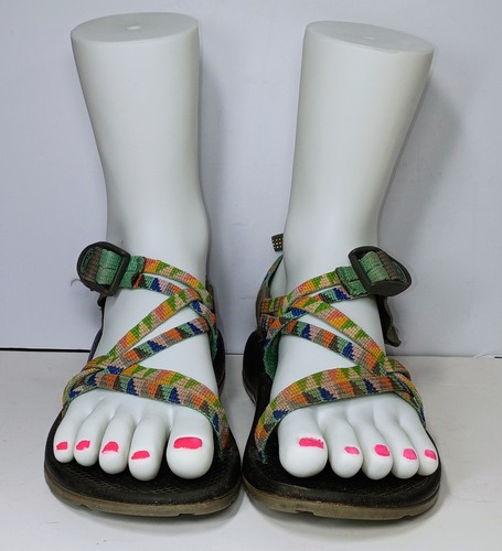Chaco ZX1 Ecotread Turquoise Rainbow Sandals Outdoor Hiking water shoe Woman 5