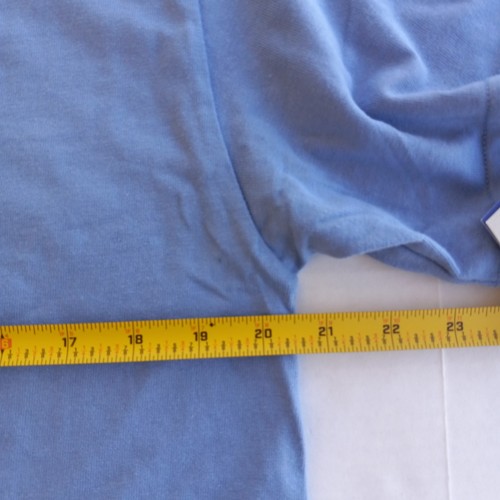 Champion Heritage Light Blue Vintage Scrip Women's Cropped T-Shirt Size Medium - Picture 11 of 11