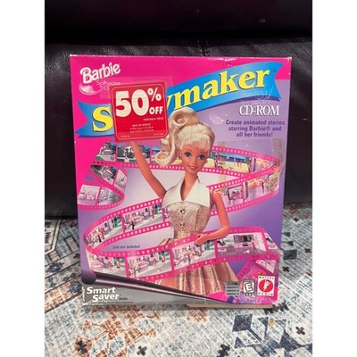 BARBIE Storymaker CD-ROM Windows PC Computer Game Mattel Media 90s Open Box