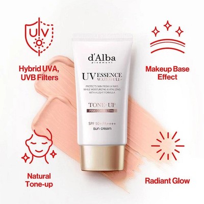 50mL D*AL|BA UV Essenz Wasserreich Tone-up Sonnencreme SPF50+ PA++++ Neu