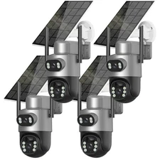 4K Camaras De Seguridad Para Exterior Solar WIFI Inalambrica Con Vision Nocturna