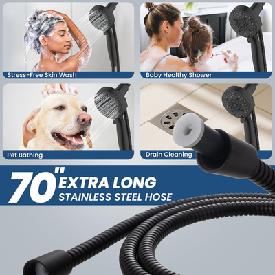 #ad Magnetic Shower Head with Handheld High Pressure 6 Spray Modes Handheld Sh... $28.90