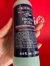Kiehl's Facial Fuel Invigorating Face Wash Gel Cleanser For Men 8.4oz/250ml seal