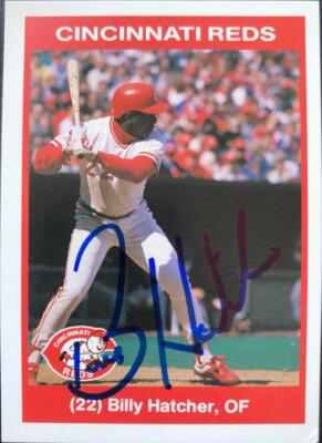 Billy Hatcher Autographed 1990 Kahn's #22 | eBay