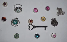 Designer RCI Sterling 925 Pendant Necklace & Ring Changeable  Lot