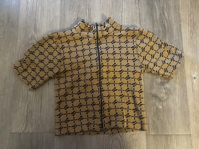 Urban Out Fitters Out From Under Women s Brown Cropped Top With Front Zip S