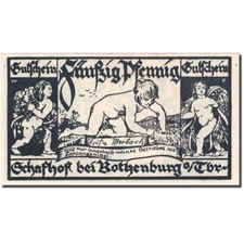 [#273492] Banknote, Germany, Rothenburg, 50 Pfennig, personnage 1 UNC(63) Mehl 1