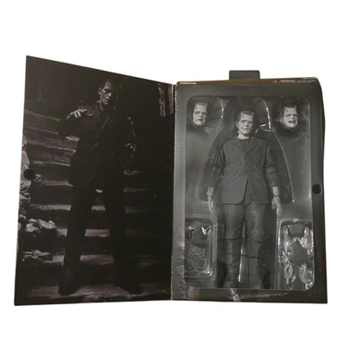 Neca Frankenstein Ultimate Frankenstein's Monster Action Figure B&W Damaged Box