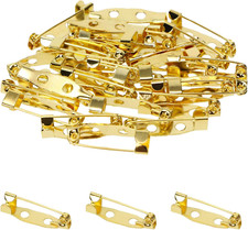 30PCS Locking Pins Backs Safety Clasp Brooch Badge Bar Jewelry Pins for DIY Craf