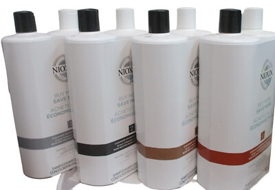 Nioxin Shampoo and Conditioner 33.8 oz Liter Choose your System 1, 2, 3, 4